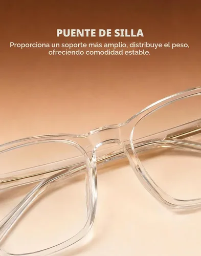 Vista 6 de TIJN Blue Light Blocking Glasses, Square Frame for Computer Gaming Transparente