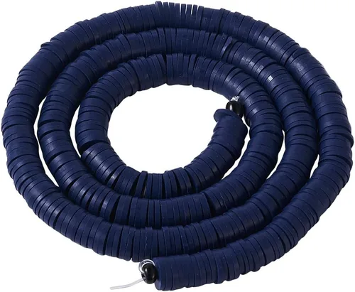 Vista 42 de Cheriswelry Kit de fabricación de pulseras de bricolaje con 7280 piezas de 30 colores de 0.236 in de disco plano redondo de arcilla polimérica