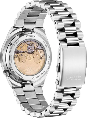 Vista 3 de Citizen Tsuyosa - Reloj deportivo automático de lujo para hombre Esfera naranja