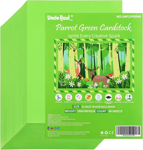Vista 14 de Uncle Paul 40 hojas de cartulina rosa Bloming – 8.5 x 11 pulgadas de doble cara, papel de impresora de 65 libras, perfecto para álbumes de recortes