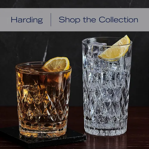 Vista 4 de Mikasa Harding Double Old Fashioned Rocks Whisky, juego de 4