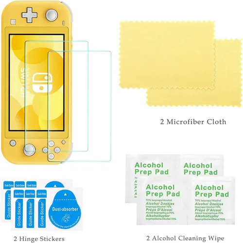 Vista 2 de Kit de accesorios para Nintendo Switch Lite Paquete de accesorios YOOWA con funda de transporte funda protectora paquete de 2 protectores