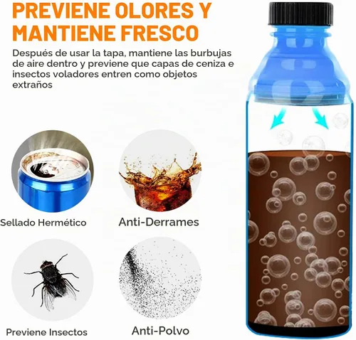 Vista 9 de CoguZed 12 paquetes de tapas y fundas para latas de refresco, a prueba de derrames, para cerveza, jugo, bebidas energéticas, tapas de latas Multi