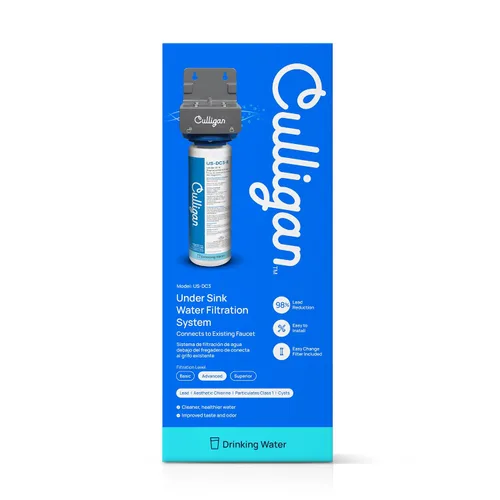 Vista 2 de Culligan US-DC3 - Sistema de filtro de agua para debajo del fregadero, conexión directa, filtración de plomo premium, elimina el 99% de plomo