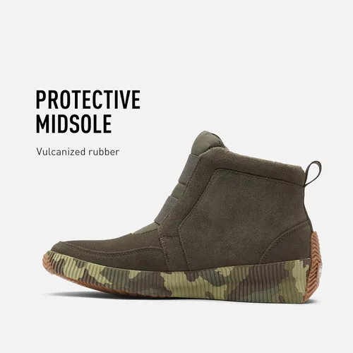 Vista 4 de SOREL Out N About Plus - Botas de lluvia de piel impermeables para mujer