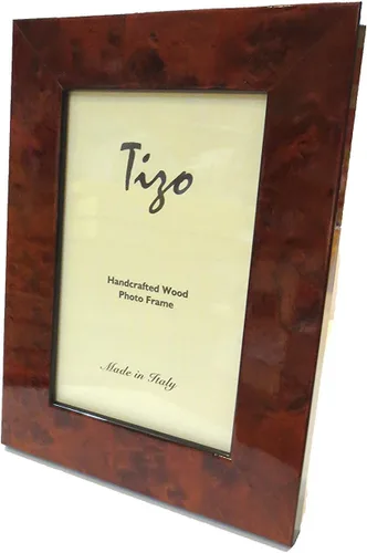 Vista 2 de Marco de madera marrón Tizo de 8 x 10 pulgadas, fabricado en Italia