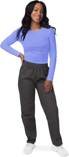 Vista 4 de SIVVAN - Camiseta de manga larga cómoda de uniforme médico para mujer