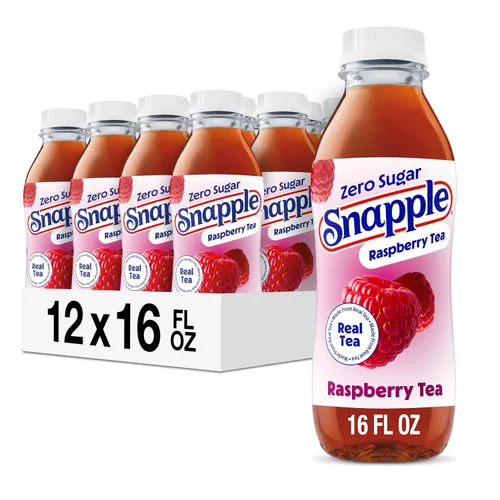 Vista 20 de Snapple Té de melocotón, botella de plástico reciclada de 16 onzas líquidas, paquete de 12