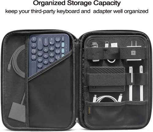 Vista 2 de tomtoc Funda tipo cartera para iPad Pro M5/M4 de 11 pulgadas 2025 y iPad Air M2 2024, iPad (A16), funda de transporte y almacenamiento