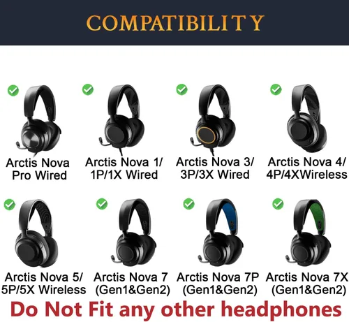 Vista 2 de SOULWIT Almohadillas de malla para Arctis Nova Pro con cable (no compatibles con auriculares Nova Pro Wireless), Nova
