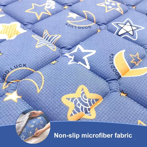 Vista 4 de Ceekliybear Paquete de 1 protector de cama de espuma de alta calidad para niños pequeños, rieles de cama antideslizantes para camas individuales