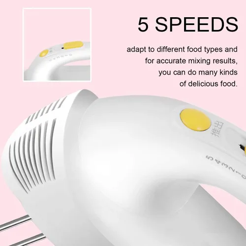 Vista 5 de 5 Speed Electric Handheld Mixer Whisk Egg Beater Cake Baking Home Small Automatic Cream Cake Food Blenders