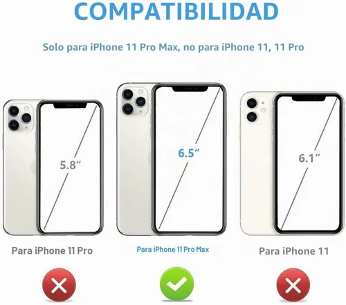 Vista 2 de ONETOP Funda tipo cartera para iPhone 11 Pro Max con tarjetero de crédito
