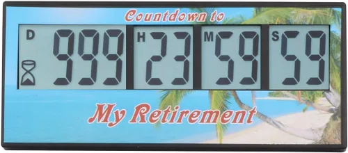 Vista 9 de AIMILAR - Temporizador digital de cuenta regresiva de 999 días, temporizador de cuenta regresiva para vacaciones, jubilación, boda, laboratorio