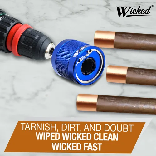 Vista 6 de WICKED Limpiador de tuberías de cobre de 1 pulgada, el servicio extremo original totalmente reparable, herramienta profesional de fontanero