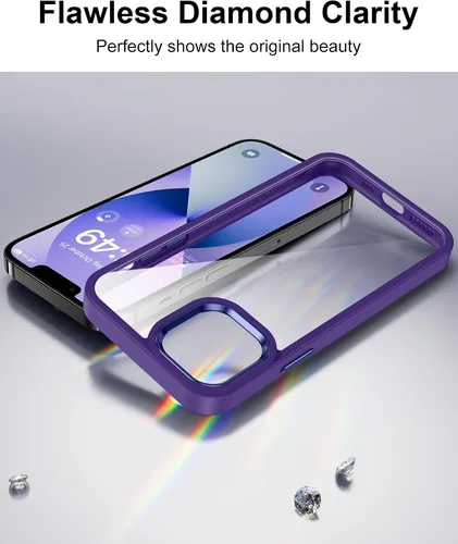Vista 420 de HOOMIL Funda para iPhone 7 Plus/iPhone 8 Plus de 5.5 Pulgadas, sin amarillamiento, protección contra caídas, cubierta trasera dura transparente