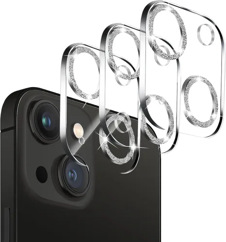 Vista 15 de Dengduoduo Paquete de 3 protectores de lente de cámara para iPhone 13 de 6.1" y iPhone 13 Mini de 5.4", vidrio templado, Ultra HD, dureza 9H Todo