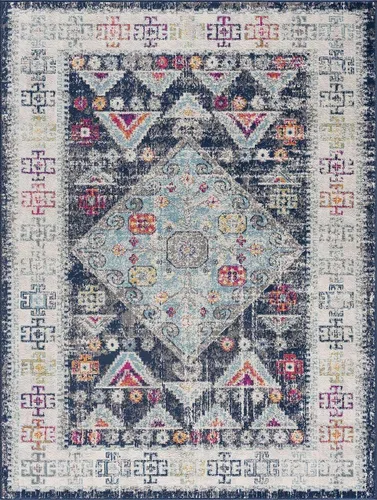 Vista 23 de Hauteloom Morriston - Alfombra tradicional para sala de estar, dormitorio, color gris, 2 x 3 pies
