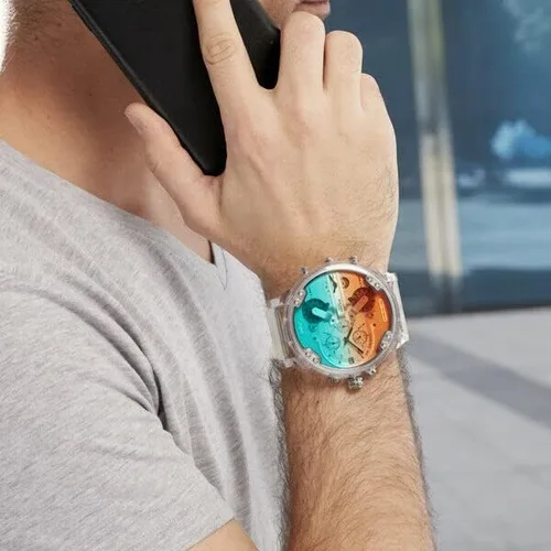 Vista 3 de Diesel - Reloj Mr. Daddy 2.0 de cuarzo y acero inoxidable con cronógrafo