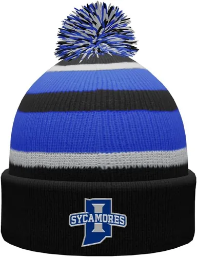 Vista 87 de NCAA Prime - Gorro de punto de invierno con pompón plegable
