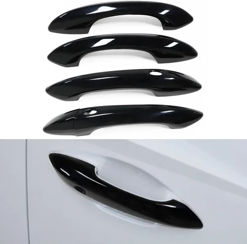 Vista 8 de Cubierta para Manija de Puerta Exterior Compatible para Hyundai Tucson 2022 2023 2024 Accesorios Protector de Manija de Puerta con 2 Agujeros