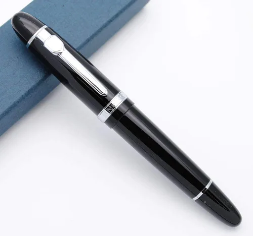 Vista 6 de JINHAO 159 - Pluma estilográfica M (negra con clip dorado)