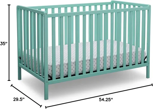Vista 21 de Delta Children Heartland - Colchón convertible 4 en 1, color negro + Twinkle Galaxy para cuna y colchón para niños pequeños (paquete)