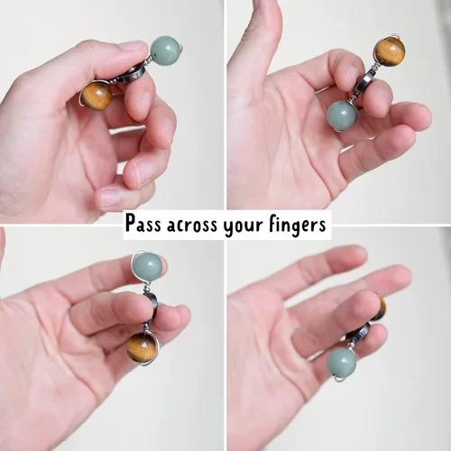 Vista 4 de Gemstone Spinner Fidget Toy and Amulet