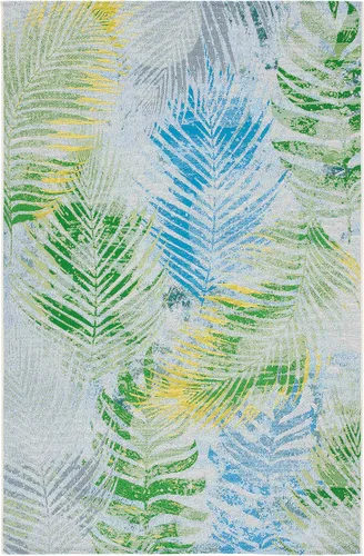 Vista 9 de SAFAVIEH Summer Collection SMR485Y - Alfombra decorativa de 2 x 8 pies, para interiores y exteriores, no desprende pelusa, fácil de limpiar