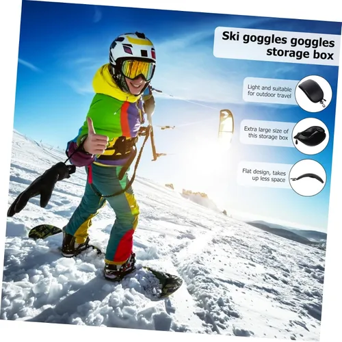 Vista 4 de IMIKEYA 2 unids estuche de gafas de esquí caso gafas de esquí caja de gafas de viaje gafas de deporte gafas organizador de gafas de seguridad caso