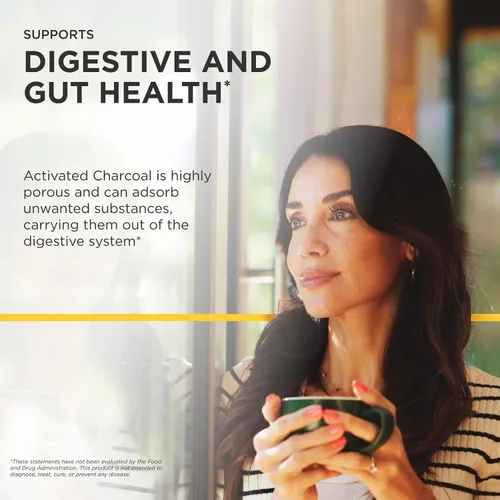Vista 5 de Integrative Therapeutics Carbón activado - Suplemento para la salud digestiva e intestinal* - Soporte gastrointestinal* - Sin gluten y sin lácteos