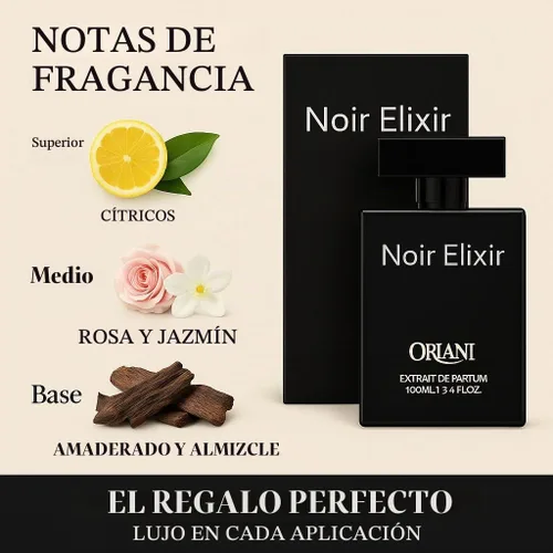 Vista 8 de Noir Elixir Extrait De Perfume (EDP) de 3.4 Oz para hombres y mujeres Parfum Higher Concentrration – Perfume de larga duración, unisex, 3.6 fl oz