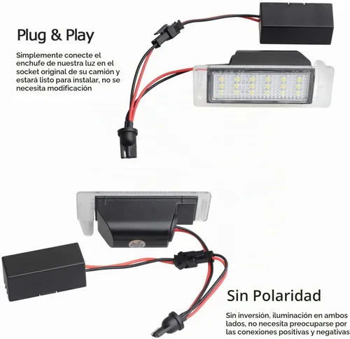 Vista 8 de Lámpara de luz LED para placa vehicular con resistencia libre de errores Compatible con Chevy Corvette Camaro Equinox Impala Volt Cadillac Buick