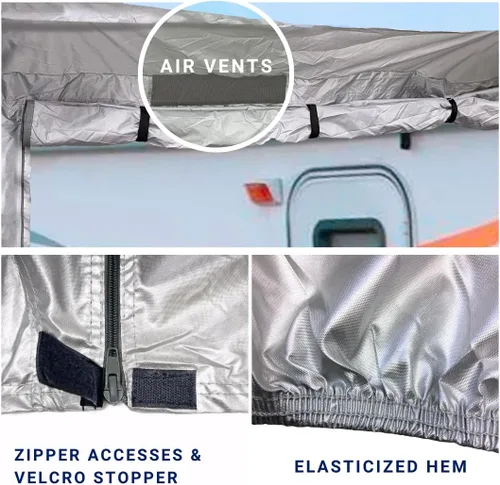 Vista 7 de EliteShield ShieldAll Ultimate Class C - Cubierta de autocaravana impermeable, resistente a los rayos UV, clase C, se adapta a vehículos recreativos