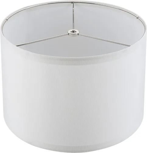 Vista 4 de Aspen Creative 38302 - Persiana plegable de diseño contemporáneo, 12 pulgadas superior x 12 pulgadas inferior x 8 pulgadas de alto, lino blanco