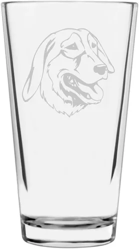 Vista 269 de Podenco Canario - Vaso de pinta de 16 onzas con temática de perro personalizado