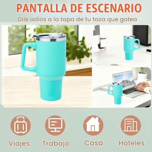 Vista 4 de Repuesto de tapa de vaso de 40 onzas, apta para tapas de vaso Silver Paquete 2