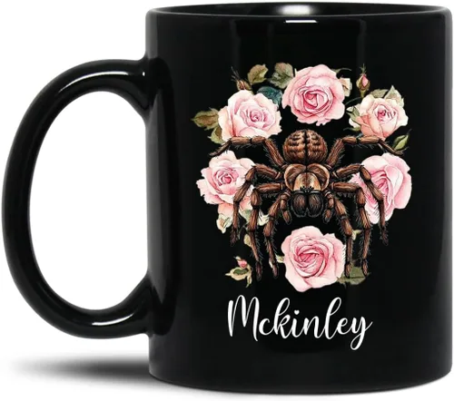 Vista 19 de Taza de café con nombre personalizado, regalo para amigo, compañero de trabajo, cumpleaños, taza de cerámica negra personalizada para amantes