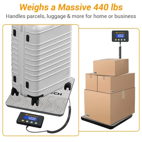 Vista 11 de Básculas Postales para Envío de Paquetes 440lb Báscula de Correo Digital Heavy Duty Alta Precisión 0.35oz Báscula de Franqueo con Pantalla Separada