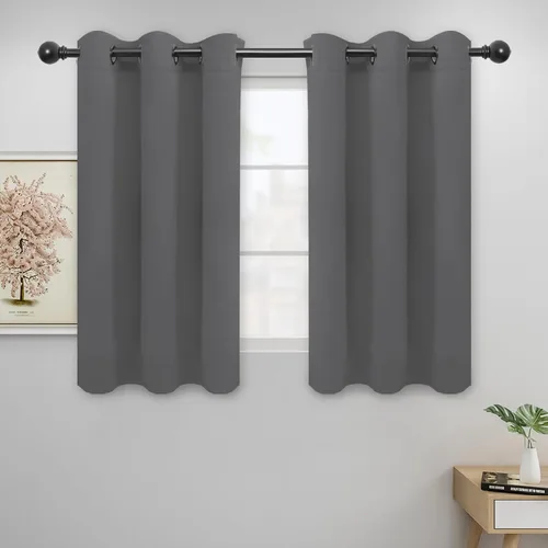 Vista 143 de Easy-Going - Cortinas opacas para dormitorio, aislamiento térmico sólido con ojales, cortinas de ventana para reducción de ruido, cortinas
