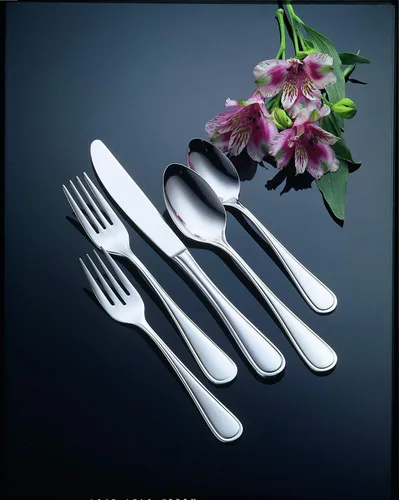 Vista 3 de Oneida Foodservice New Rim - Cucharitas de acero inoxidable 18/10, 12