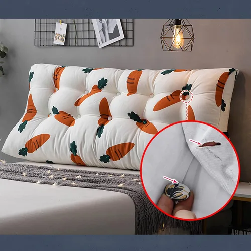 Vista 2 de CAMZ Almohada de lectura triangular de cabecera grande, almohada de posicionamiento individual, matrimonial, Queen King, almohada de apoyo