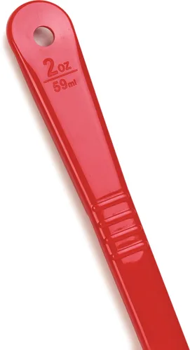 Vista 7 de Carlisle FoodService Products Measure Miser - Cuchara medidora de plástico con mango largo, 2 onzas, color rojo, 1 unidad (paquete de 1)