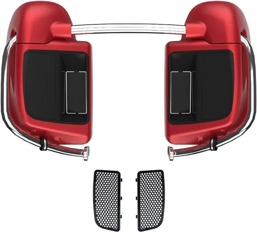 Vista 19 de Kits de calentadores de piernas con ventilación y combinación de color con guantera para Harley Davidson Touring Street Road King Glide FLTR 2014