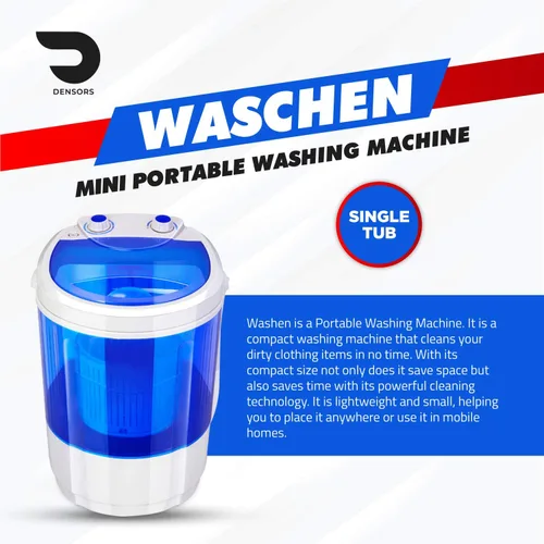 Vista 2 de Lavadora portátil de una sola tina, la alternativa a la lavandería, capacidad de lavado inferior a 2.6 lbs, lavadora de ropa portátil para ropa