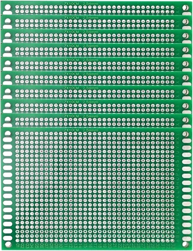 Vista 10 de Eagles 10 piezas de placa PCB de doble cara de 2.0 x 2.8 in, prototipo estañado DIY universal FR4 circuito impreso PCB placa protoboard PCB kit PCB