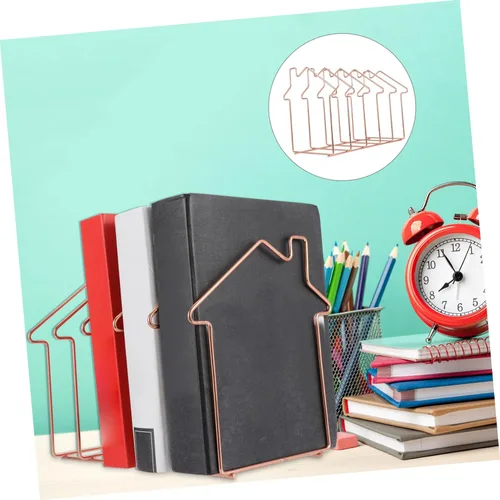 Vista 6 de TEHAUX Organizador de archivos de hierro de sección para oficina en casa, clasificador de archivos de escritorio, diseño creativo para una fácil