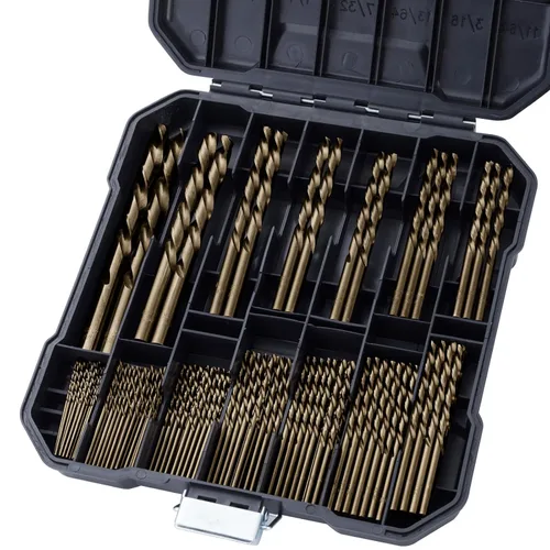 Vista 14 de 1inch Drill Bit for Metal and Hardened Steel, M35 Cobalt 1/2 Inch Reduced Shank Industrial Grade Heavy Duty Drill Bit, with Index Storage Case