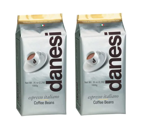 Vista 17 de Danesi Caffe - Granos de café enteros italianos, granos de café expreso y grano entero de tostado medio, perfectos para máquinas de espresso, prensa