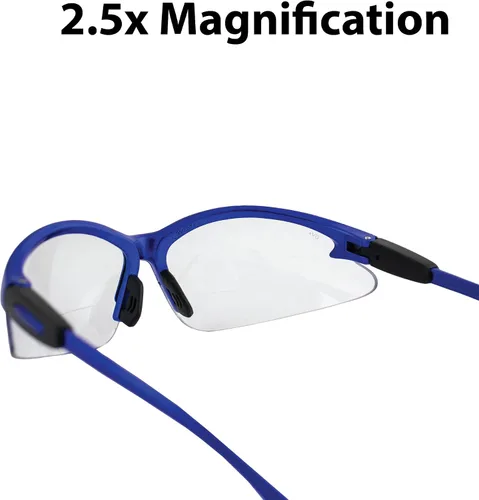 Vista 5 de Birdz Gafas de seguridad Flamingo para enfermeras, asistente dental, gafas de sol de disparo para mujeres, mujeres y hombres, marco azul con lente